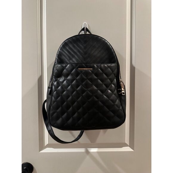 ALDO's Women Black Leather Backpack - Picture 1 of 15